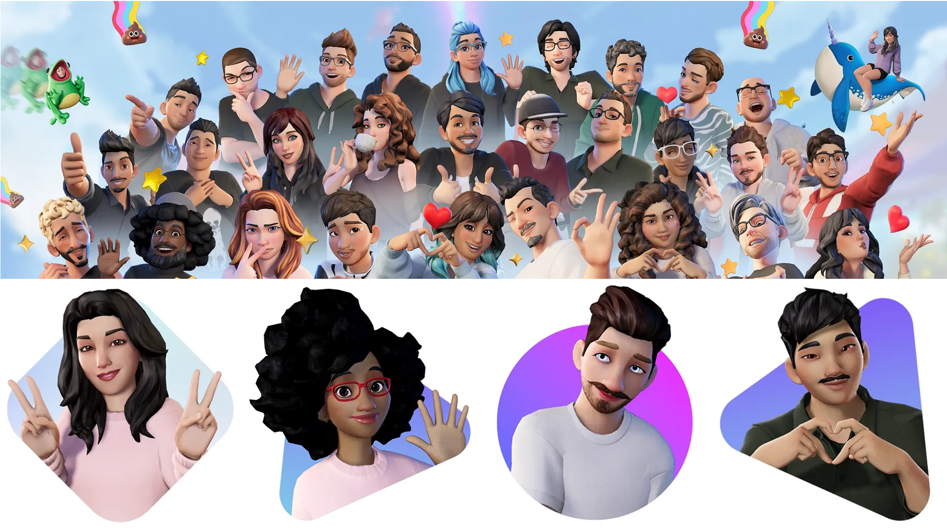 Avatar hair — cast and expressions